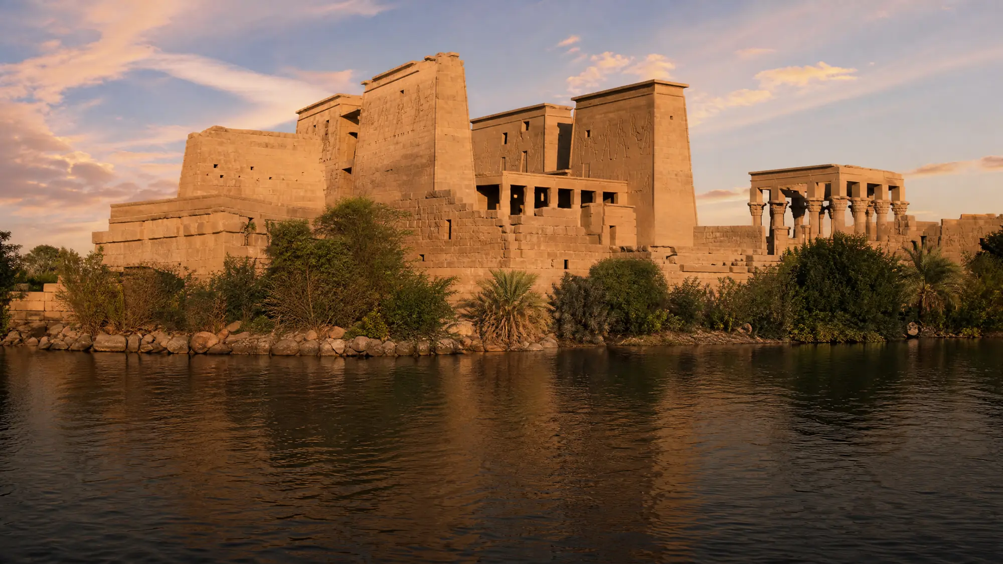 Entdecken Sie diesen antiken Komplex, der der Göttin Isis gewidmet ist. Der Tempel ist nur per Boot erreichbar und beeindruckt mit römischen Pavillons und ptolemäischen Pylonen.