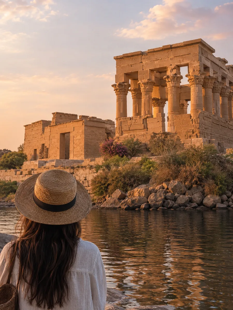Aussicht am Philae-Tempel